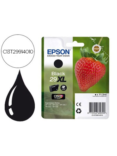 Ink-jet epson home 29xl t2991 xp435/330/335/332/430/235/432 negro 450 pag