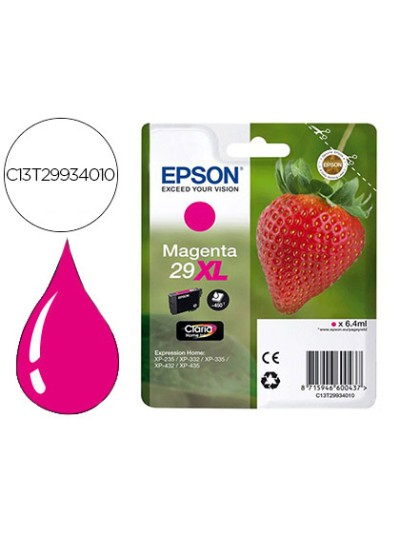 Ink-jet epson home 29xl t2993 xp435/330/335/332/430/235/432 magenta 450 pag