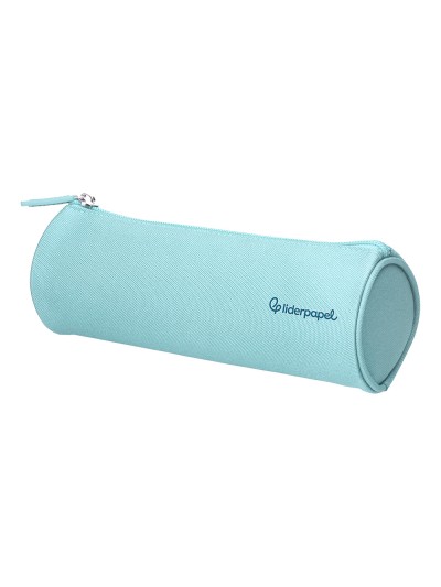 Estuche portatodo liderpapel classic cilindrico ancho 210x70mm azul celeste