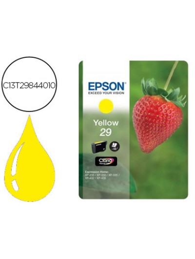 Ink-jet epson home 29 t2984 xp435/330/335/332/430/235/432 amarillo 175 pag