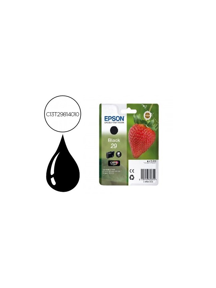 Ink-jet epson home 29 t2981 xp435/330/335/332/430/235/432 negro 175 pag Ink-jet epson home 29 t2981 xp435/330/335/332/430/235/432 negro 175 pag