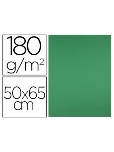 Cartulina liderpapel 50x65 cm 180g/m2 verde navidad paquete de 25 hojas