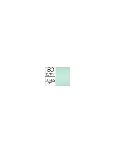 Cartulina liderpapel 50x65 cm 180g/m2 verde paquete de 25 hojas