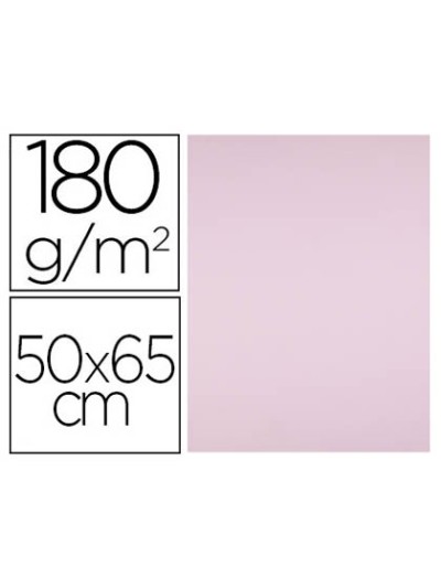 Cartulina liderpapel 50x65 cm 180g/m2 rosa paquete de 25 hojas