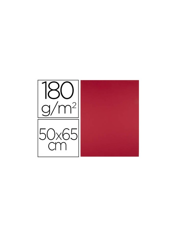 Cartulina liderpapel 50x65 cm 180g/m2 rojo navidad paquete de 25 hojas Cartulina liderpapel 50x65 cm 180g/m2 rojo navidad paquete de 25 hojas