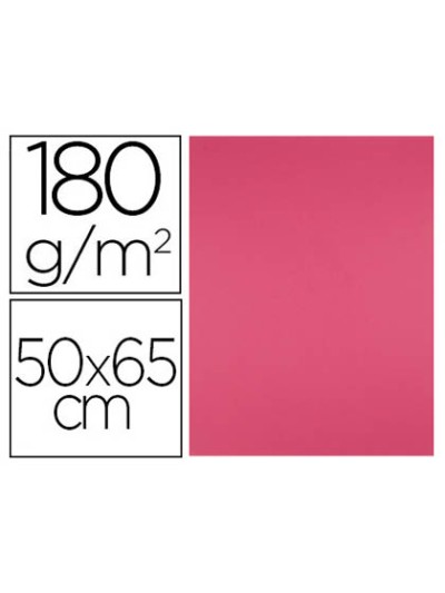 Cartulina liderpapel 50x65 cm 180g/m2 fucsia paquete de 25 hojas