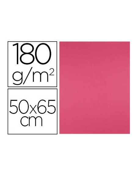 Cartulina liderpapel 50x65 cm 180g/m2 fucsia paquete de 25 hojas