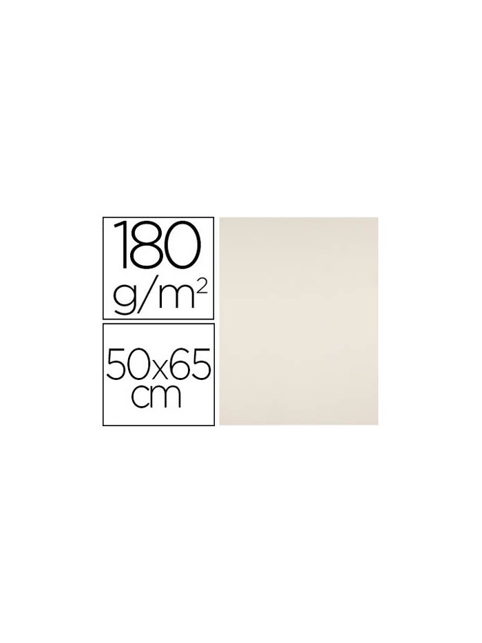 Cartulina liderpapel 50x65 cm 180g/m2 crema paquete de 25 hojas Cartulina liderpapel 50x65 cm 180g/m2 crema paquete de 25 hojas