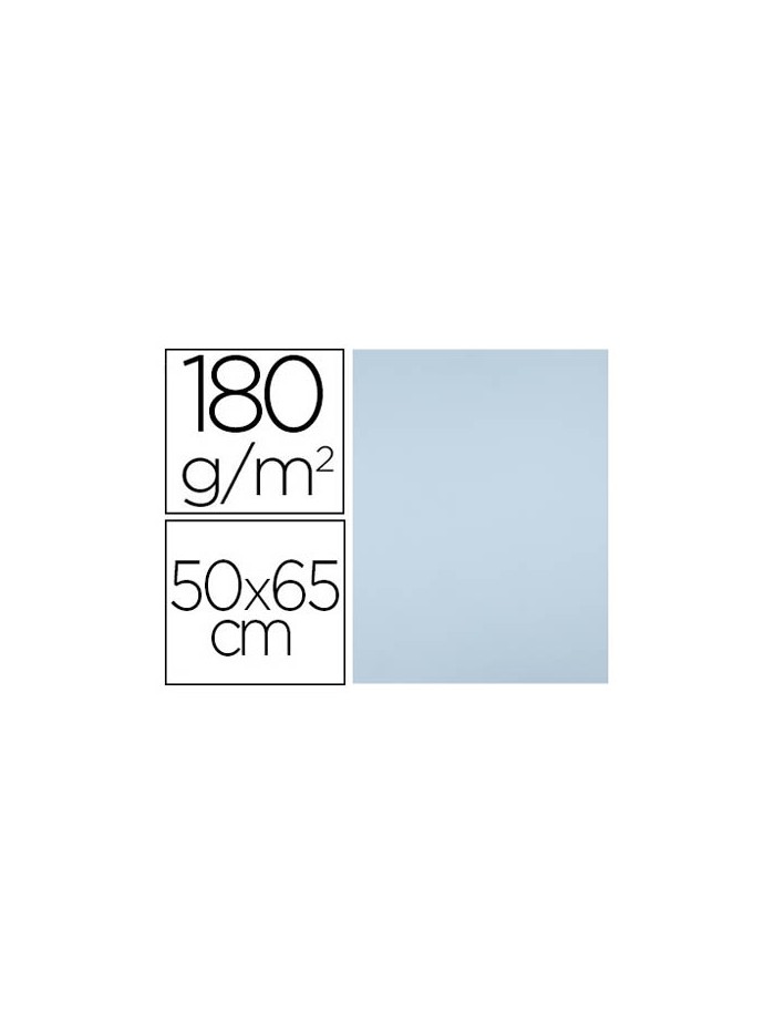 Cartulina liderpapel 50x65 cm 180g/m2 azul paquete de 25 hojas Cartulina liderpapel 50x65 cm 180g/m2 azul paquete de 25 hojas