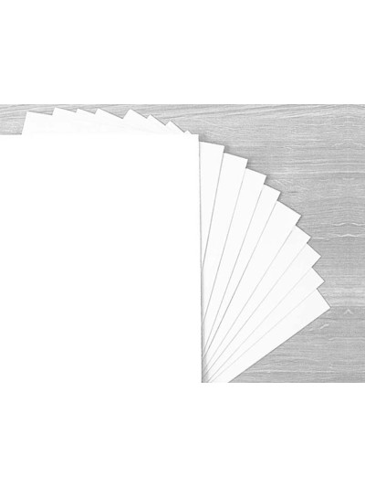 Cartulina liderpapel 50x65 cm 180g/m2 blanco paquete de 25 hojas