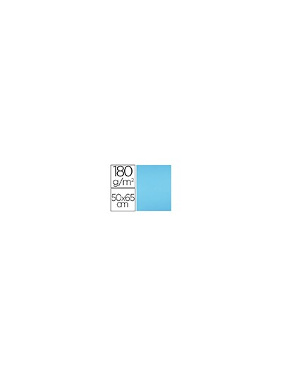 Cartulina liderpapel 50x65 cm 180g/m2 celeste paquete de 25 hojas