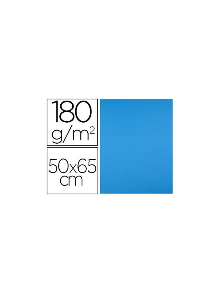 Cartulina liderpapel 50x65 cm 180g/m2 azul turquesa paquete de 25 hojas Cartulina liderpapel 50x65 cm 180g/m2 azul turquesa paquete de 25 hojas