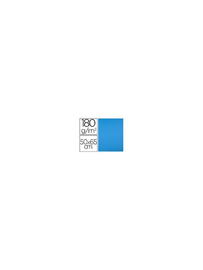 Cartulina liderpapel 50x65 cm 180g/m2 azul turquesa paquete de 25 hojas