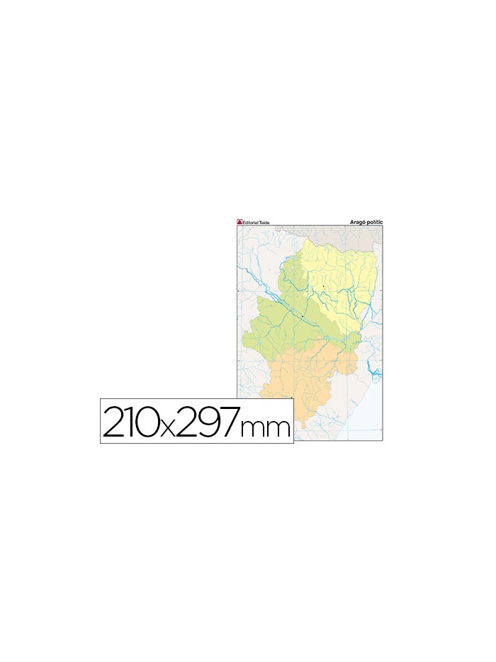 Mapa mudo color din a4 aragon politico Mapa mudo color din a4 aragon politico