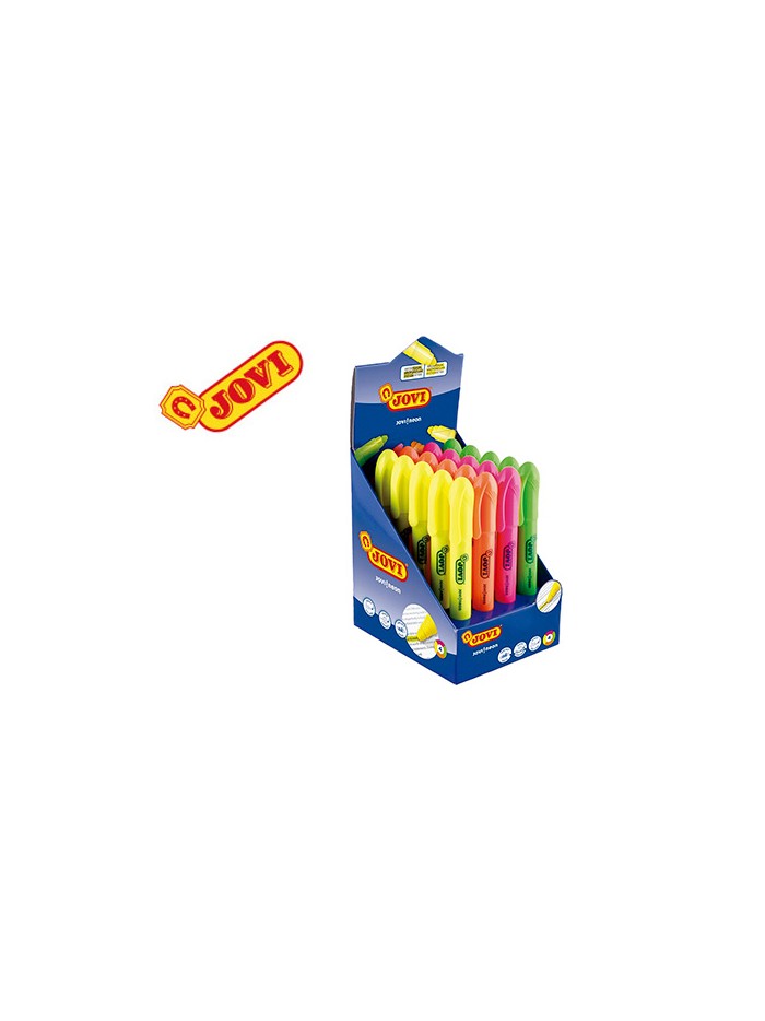 Marcador de cera gel jovi fluorescente expositor de 20 unidades colores surtidos Marcador de cera gel jovi fluorescente expositor de 20 unidades colores surtidos