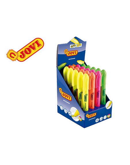Marcador de cera gel jovi fluorescente expositor de 20 unidades colores surtidos