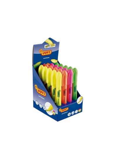 Marcador de cera gel jovi fluorescente expositor de 20 unidades colores surtidos
