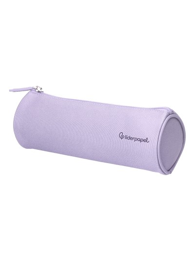Estuche portatodo liderpapel classic cilindrico ancho 210x70mm lila