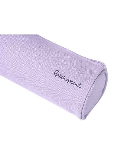 Estuche portatodo liderpapel classic cilindrico ancho 210x70mm lila