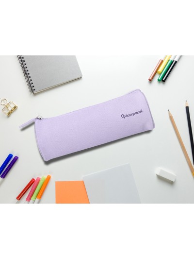 Estuche portatodo liderpapel classic cilindrico ancho 210x70mm lila