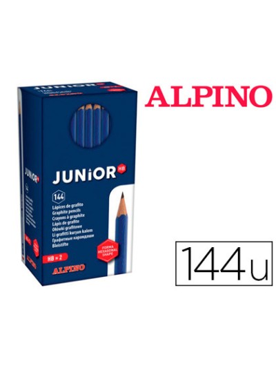 Lapices de grafito alpino junior caja de 144 unidades