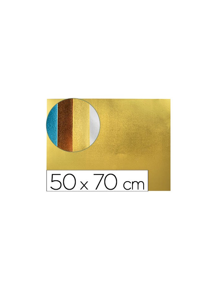 Goma eva liderpapel 50x70 cm espesor 2 mm metalizada oro Goma eva liderpapel 50x70 cm espesor 2 mm metalizada oro