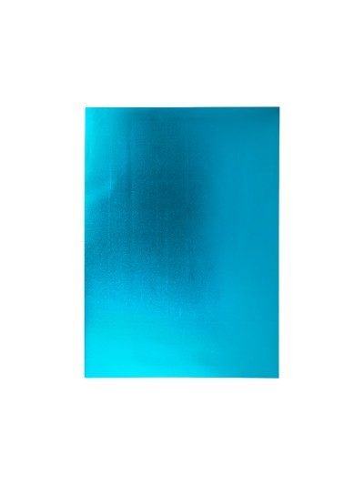 Goma eva liderpapel 50x70 cm espesor 2 mm metalizada azul claro