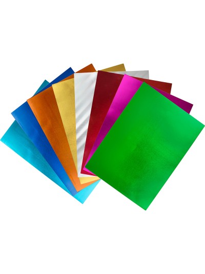 Goma eva liderpapel 50x70 cm espesor 2 mm metalizada azul claro