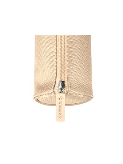 Estuche portatodo liderpapel classic cilindrico ancho 210x70mm crema