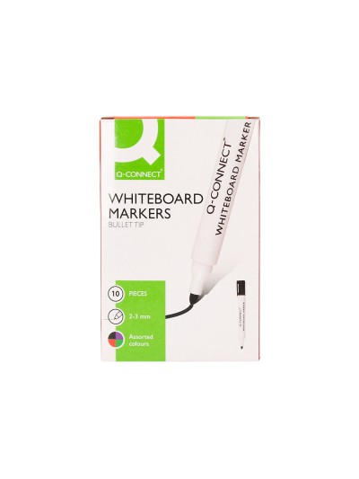 Rotulador q-connect pizarra blanca colores surtidos punta redonda 3 mm