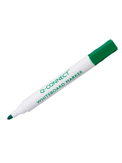 Rotulador q-connect pizarra blanca color verde punta redonda 3 mm
