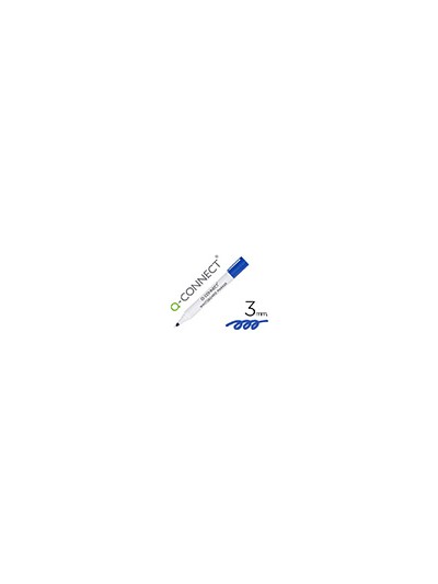 Rotulador q-connect pizarra blanca color azul punta redonda 3 mm