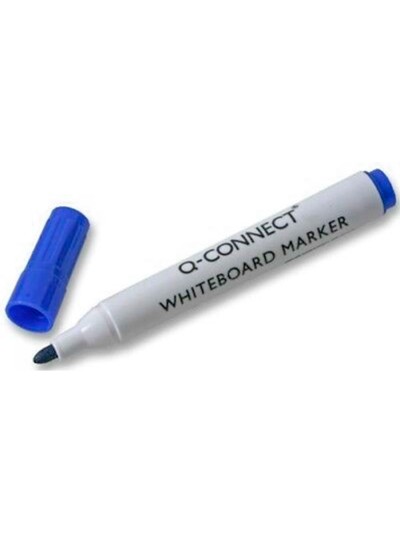 Rotulador q-connect pizarra blanca color azul punta redonda 3 mm