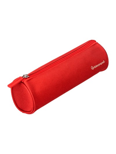 Estuche portatodo liderpapel classic cilindrico ancho 210x70mm rojo