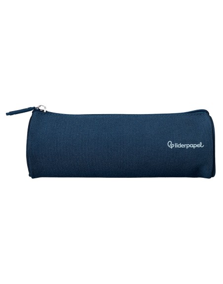 Estuche portatodo liderpapel classic cilindrico ancho 210x70mm azul marino
