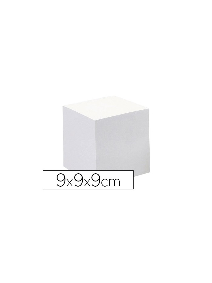 Taco papel quo vadis encolado blanco 680 hojas 100% reciclado 90x90x90 mm 90 gr Taco papel quo vadis encolado blanco 680 hojas 100% reciclado 90x90x90 mm 90 gr