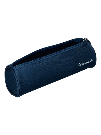 Estuche portatodo liderpapel classic cilindrico ancho 210x70mm azul marino