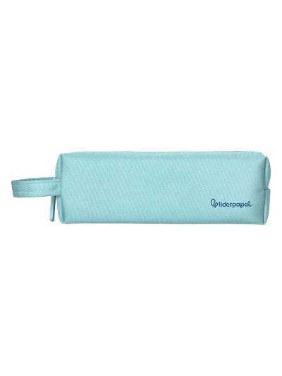Estuche portatodo liderpapel classic rectangular con asa 210x70mm azul celeste