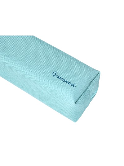Estuche portatodo liderpapel classic rectangular con asa 210x70mm azul celeste