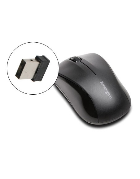 Raton kensington valumouse inalambrico 1000 dpi receptor usb 2,4 ghz negro