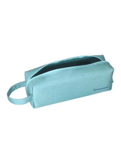 Estuche portatodo liderpapel classic rectangular con asa 210x70mm azul celeste