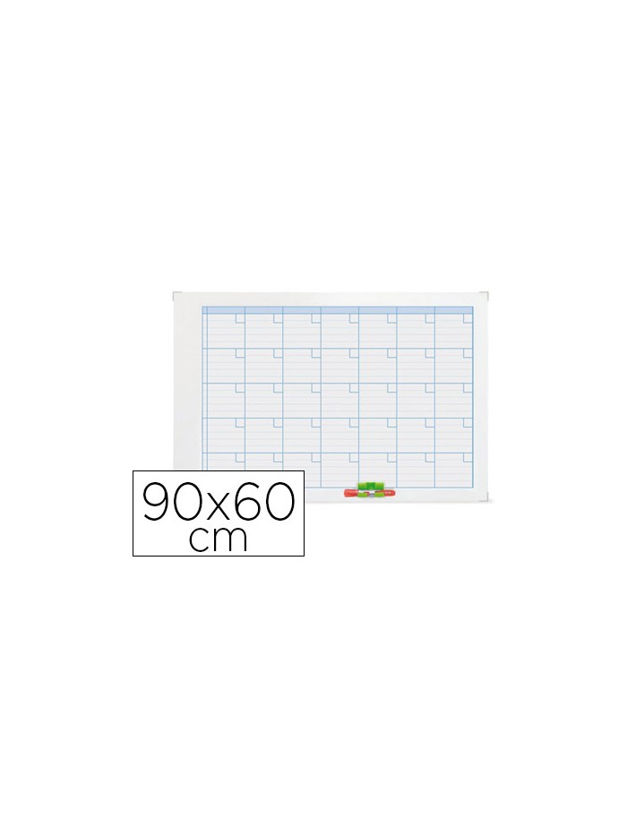 Planning magnetico nobo mensual rotulable marco metalico 90x60 cm Planning magnetico nobo mensual rotulable marco metalico 90x60 cm
