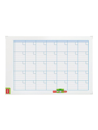 Planning magnetico nobo mensual rotulable marco metalico 90x60 cm