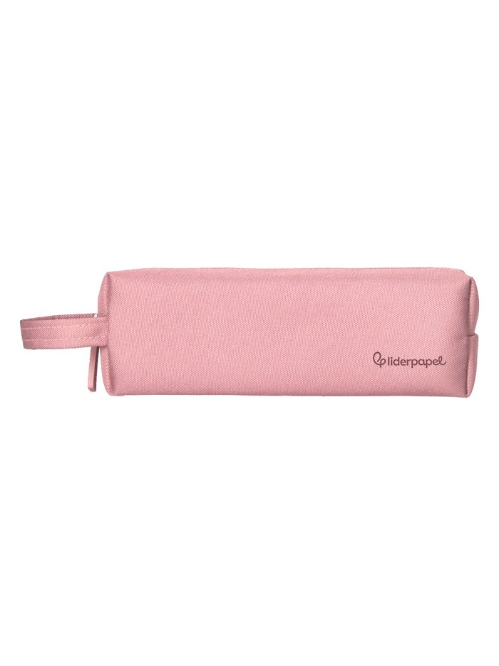 Estuche portatodo liderpapel classic rectangular con asa 210x70mm rosa Estuche portatodo liderpapel classic rectangular con asa 210x70mm rosa