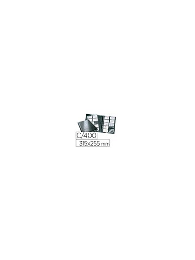 Tarjetero durable din a4 visifix centium 4 anillas 20 fundas con indice alfabetico para 400 tarjetas de visita