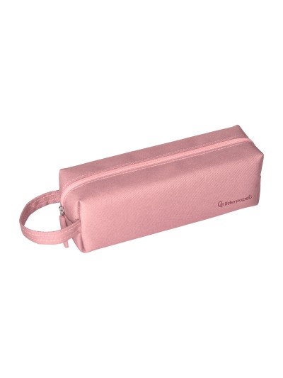 Estuche portatodo liderpapel classic rectangular con asa 210x70mm rosa