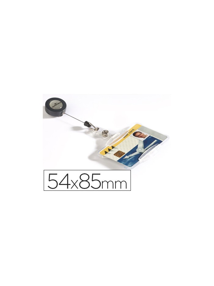 Identificador con cordon extensible durable uso vertical/horizontal 54x85 mm Identificador con cordon extensible durable uso vertical/horizontal 54x85 mm