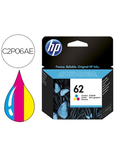 Ink-jet hp n.62 officejet 5640 / 7640 / 5740 pack multicolor -165 pag-