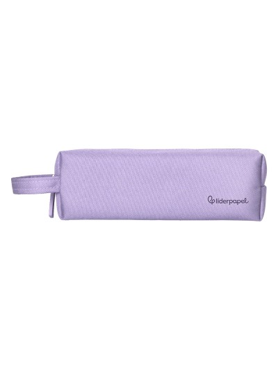 Estuche portatodo liderpapel classic rectangular con asa 210x70mm lila