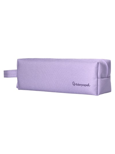 Estuche portatodo liderpapel classic rectangular con asa 210x70mm lila